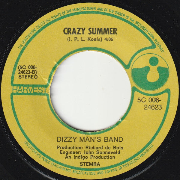 Dizzy Man's Band : Jumbo (7", Single, Lar)