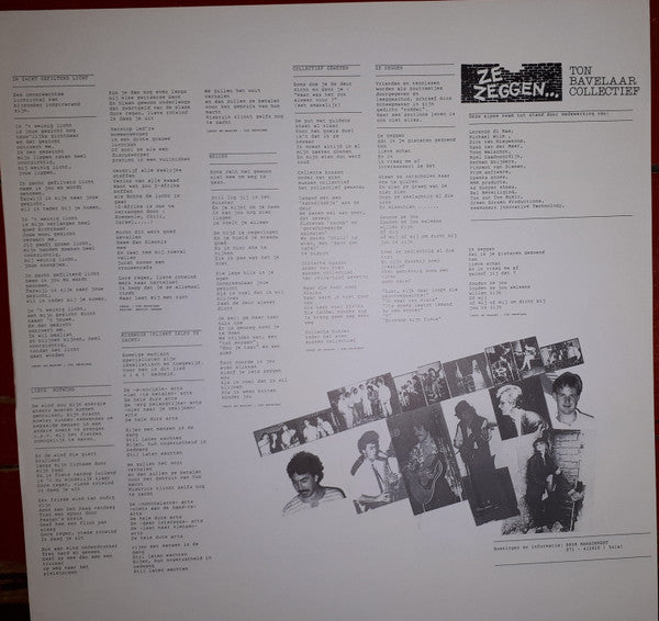Ton Bavelaar Collectief : Ze Zeggen... (LP, Album)