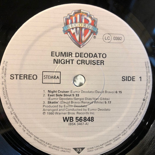 Eumir Deodato : Night Cruiser (LP, Album)