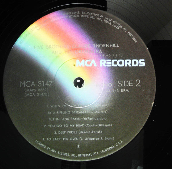 Claude Thornhill And His Orchestra : Claude Thornhill And His Orchestra Play The Great Jazz Arrangements Of Gerry Mulligan And Ralph Aldrich (LP, Album, RE)