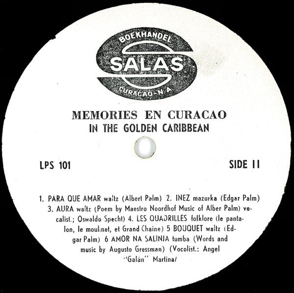 Edgar Palm And His Combo : Memories Of Curaçao In The Golden Caribbean (LP)