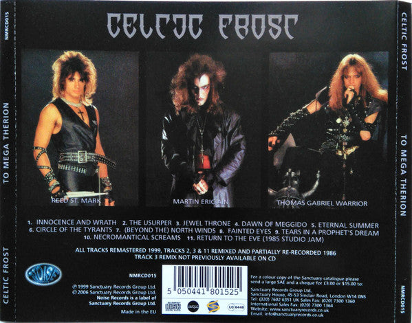 Celtic Frost : To Mega Therion (CD, Album, RE, RM)