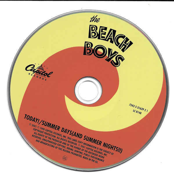 The Beach Boys : Today! / Summer Days (And Summer Nights!!) (HDCD, Comp, RE, RM, RP, Arv)