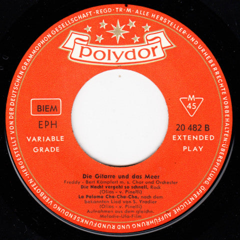Freddy Quinn : Die Gitarre Und Das Meer (7", EP, Mono)