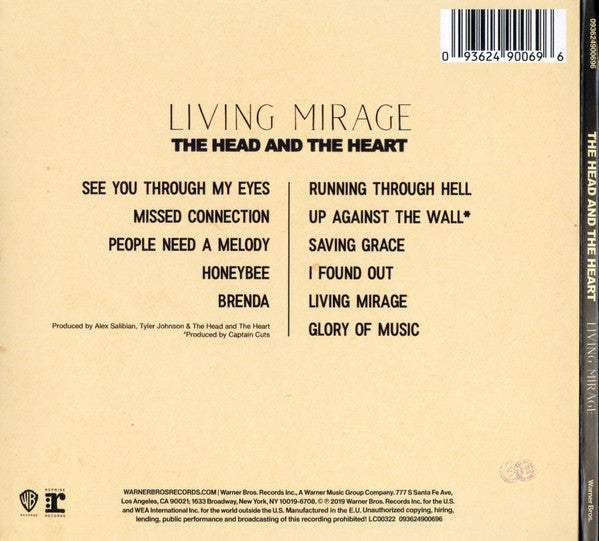 The Head And The Heart : Living Mirage (CD, Album)