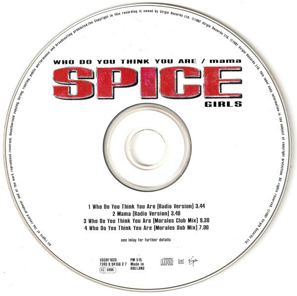 Spice Girls : Who Do You Think You Are / Mama (CD, Maxi)