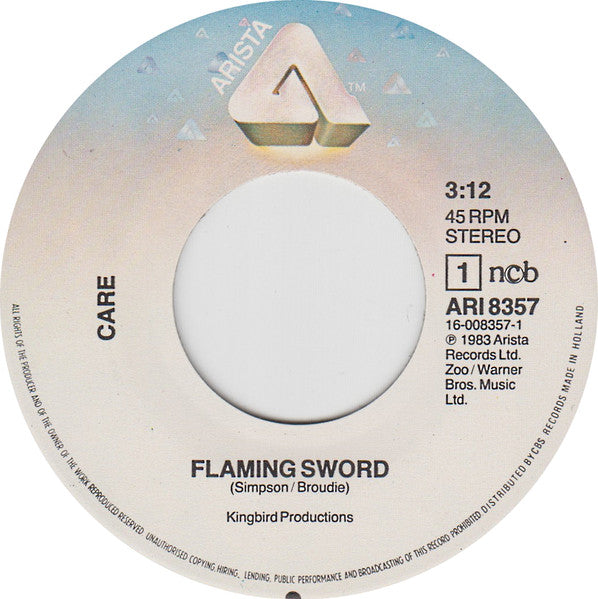 Care (2) : Flaming Sword (7", Single)
