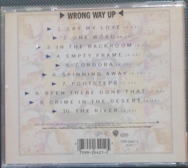 Brian Eno / John Cale : Wrong Way Up (CD, Album, RE)