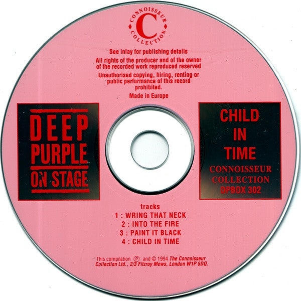 Deep Purple : Child In Time - Best On Stage 1970-1985 (CD, Album)
