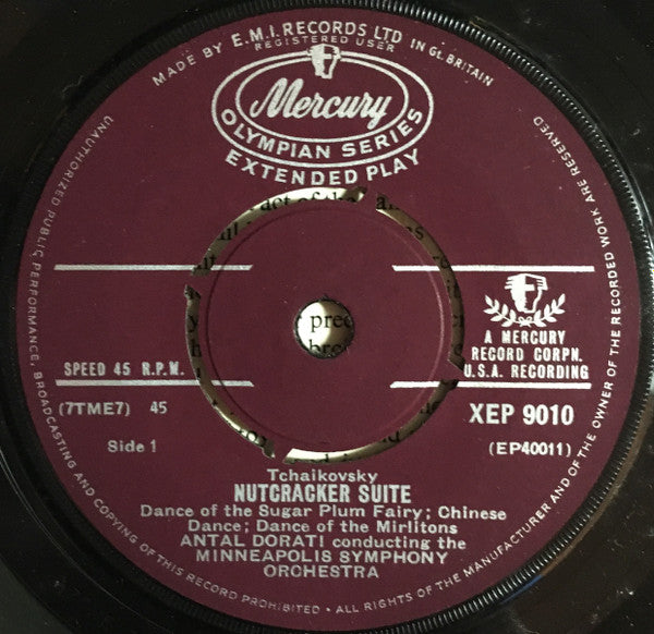 Pyotr Ilyich Tchaikovsky : The Nutcracker-Suite (Excerpts) (7", EP)