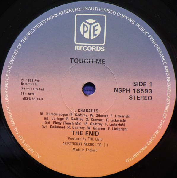 The Enid : Touch Me (LP, Album)