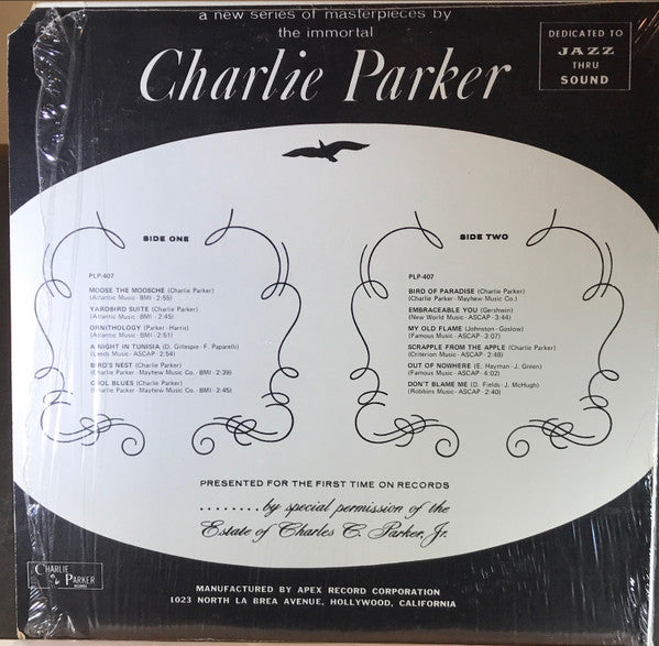 Charlie Parker : "Bird" Symbols (LP, RE)