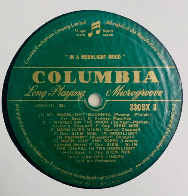 Orkest o.l.v. Dolf van der Linden : In A Moonlight Mood (LP, Mono, Mic)