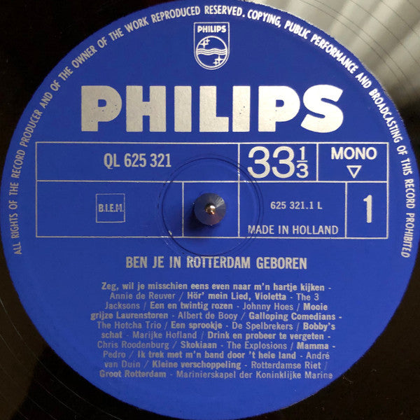 Various : Ben Je In Rotterdam Geboren (LP, Mono)