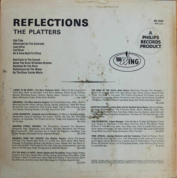 The Platters : Reflections (LP, Mono, RE)
