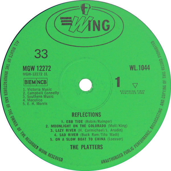 The Platters : Reflections (LP, Mono, RE)