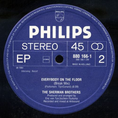 The Sherman Brothers (2) : Everybody On The Floor (Dance Mix) & (Break Mix) (12")