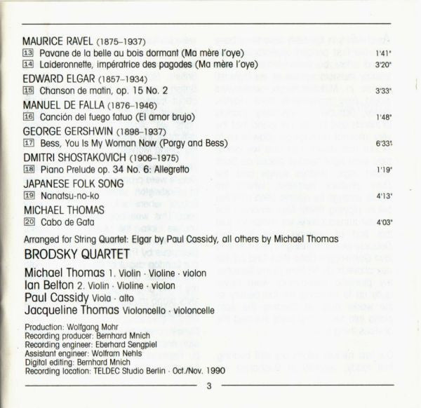 Brodsky Quartet : Brodsky Unlimited (CD, Album)
