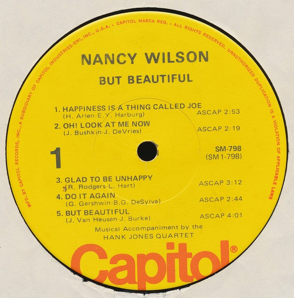 Nancy Wilson : But Beautiful (LP, Album, RE)