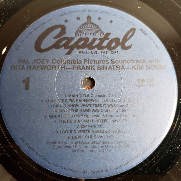 Rodgers & Hart : Pal Joey (LP, Album, RE, Duo)