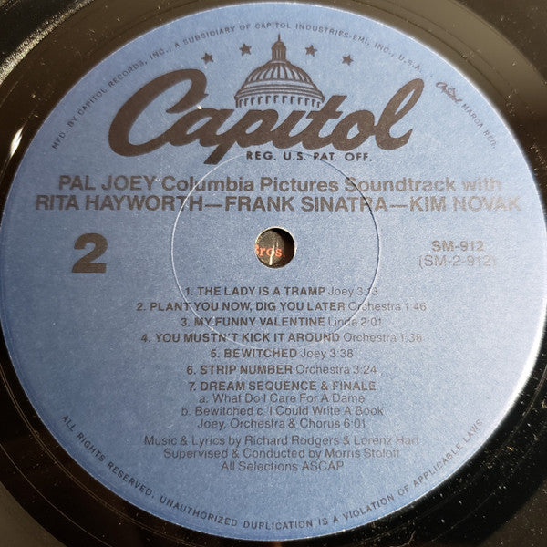 Rodgers & Hart : Pal Joey (LP, Album, RE, Duo)