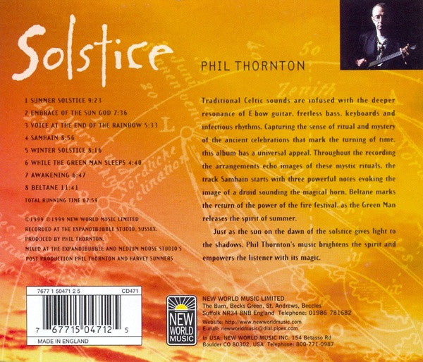 Phil Thornton : Solstice (CD, Album)