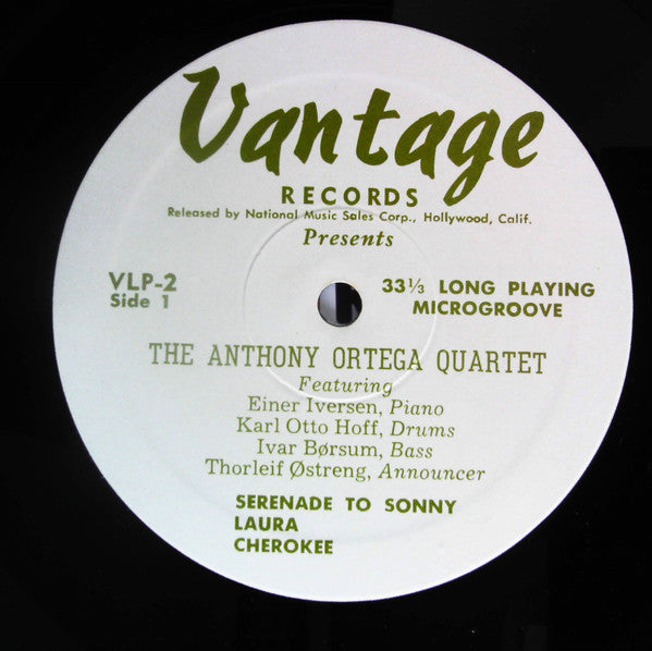 Anthony Ortega Quartet : The Anthony Ortega Quartet (LP, RE)