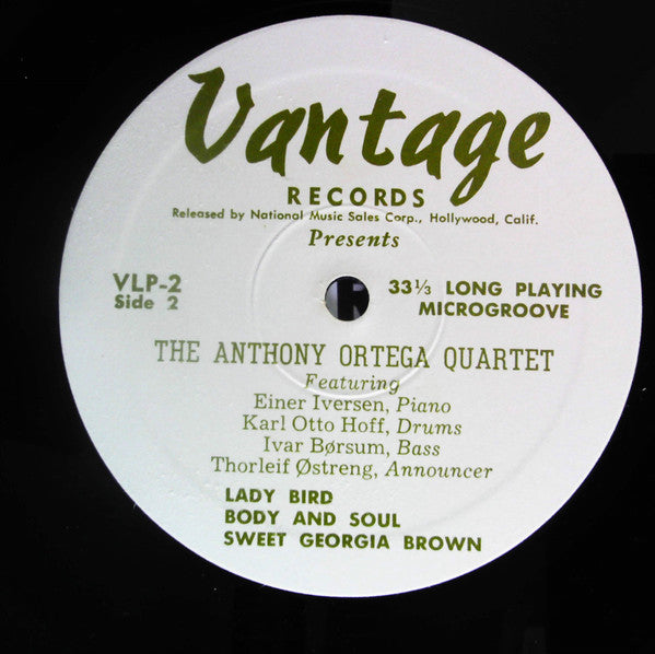 Anthony Ortega Quartet : The Anthony Ortega Quartet (LP, RE)