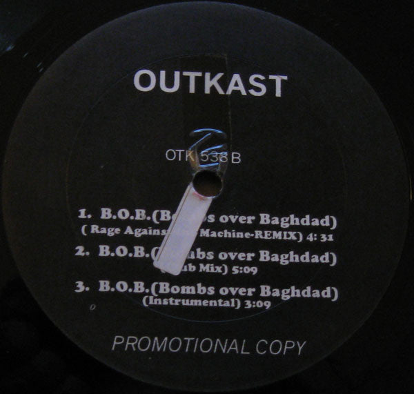 OutKast : In Due Time / B.O.B. (Bombs Over Baghdad) (12", Promo, Unofficial)