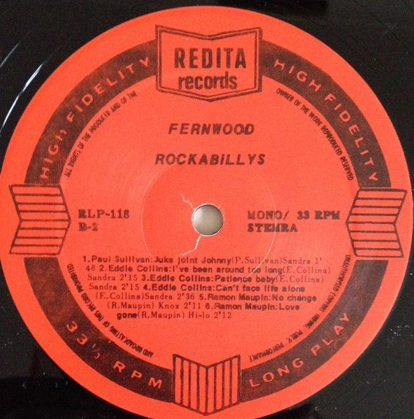 Various : Fernwood Rockabillies  (LP, Comp, Mono, Red)