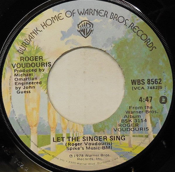 Roger Voudouris : Don't Turn My Music Down (7", Single)