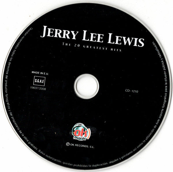 Jerry Lee Lewis : The 20 Greatest Hits (CD, Comp)
