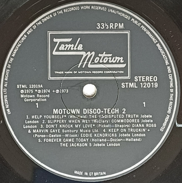 Various : Motown DiscoTech 2 (LP, Comp)
