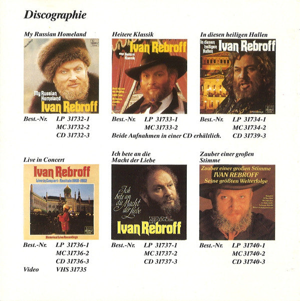 Ivan Rebroff : Komm Mit Nach Hellas (CD, Album)