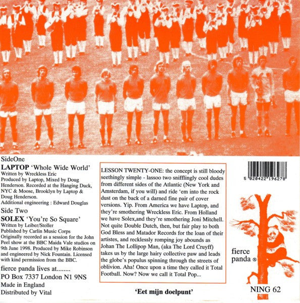 Laptop · Solex : Whole Wide World · You're So Square (7", Ltd)