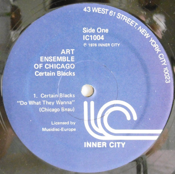The Art Ensemble Of Chicago : Certain Blacks (LP, Album, Dar)