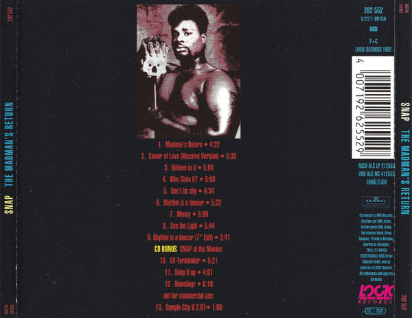 Snap! : The Madman's Return (CD, Album, RE)