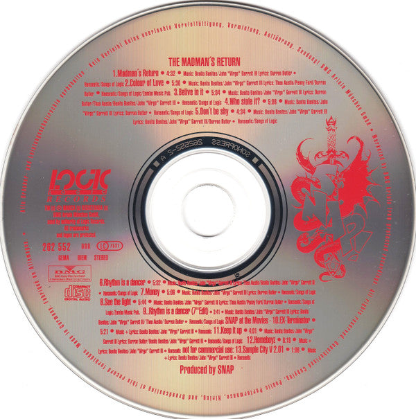 Snap! : The Madman's Return (CD, Album, RE)