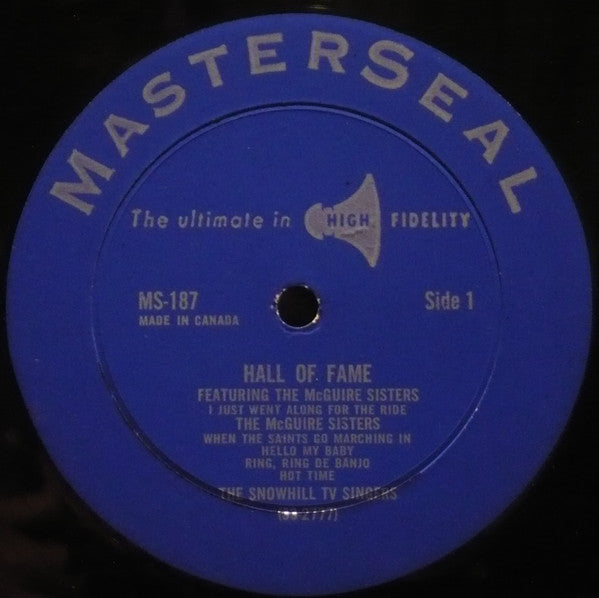 McGuire Sisters, De John Sisters, The Snowhill TV Singers : Hall Of Fame (LP, Mono)