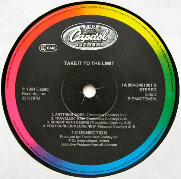 T-Connection : Take It To The Limit (LP, Album)
