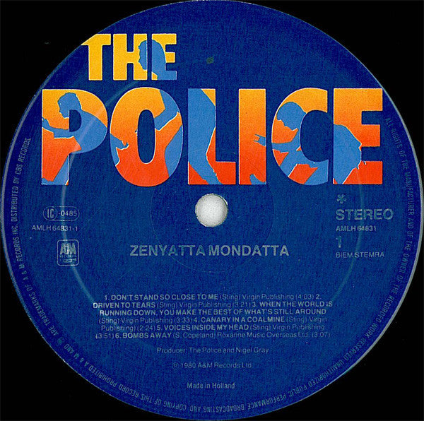 The Police : Zenyatta Mondatta (LP, Album)