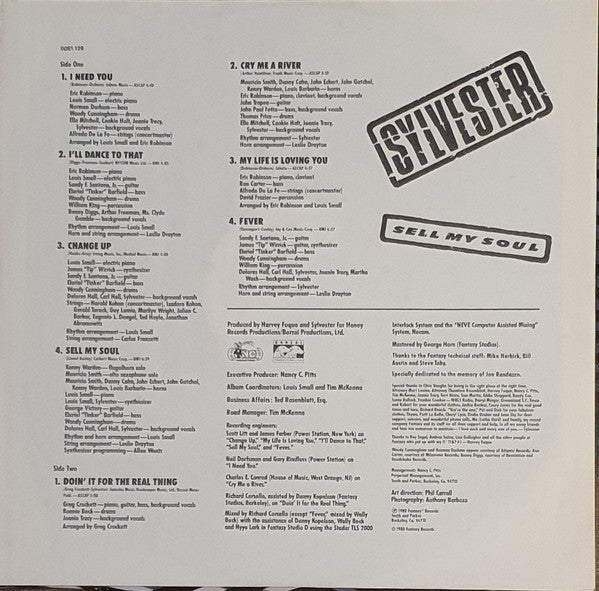 Sylvester : Sell My Soul (LP, Album)