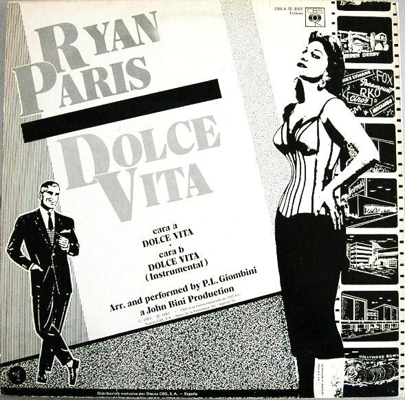 Ryan Paris : Dolce Vita (12", Maxi)