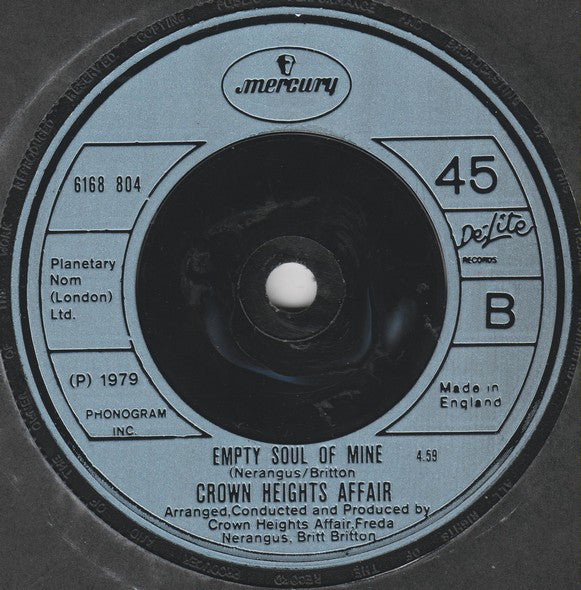 Crown Heights Affair : Dance Lady Dance (7", Single, Blu)