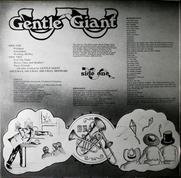 Gentle Giant : Three Friends (LP, Album, RP, Spa)