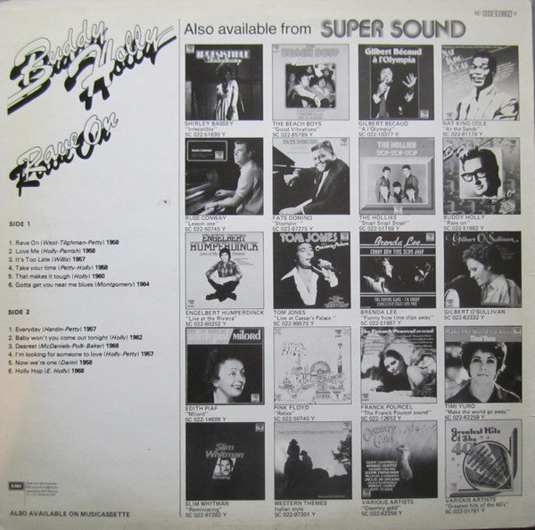 Buddy Holly : Rave On (LP, Comp)
