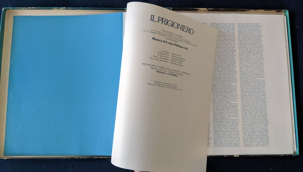 Luigi Dallapiccola - Liliana Poli, Eberhard Wächter, Gerald English, Werner Krenn, Christian Boesch, ORF-Chor E ORF Symphonieorchester, Carl Melles : Il Prigioniero (LP, Album + Box)