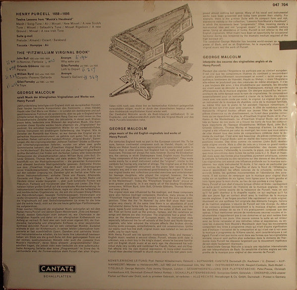 George Malcolm : George Malcolm Cembalo Harpsichord (LP)