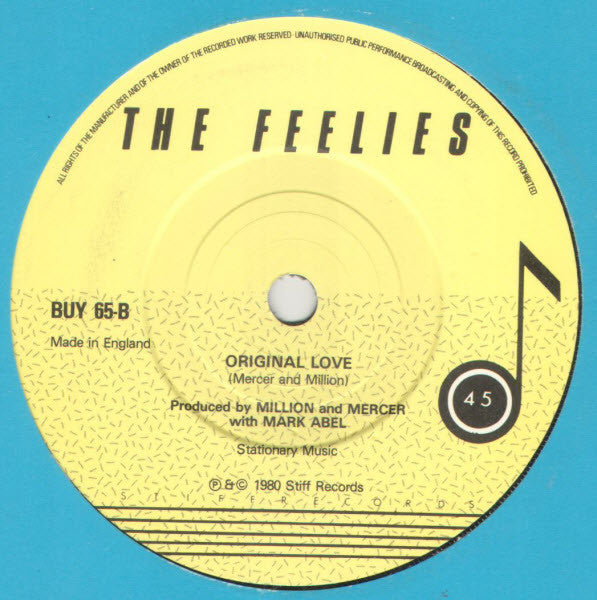 The Feelies : Everybody's Got Something To Hide (Except Me And My Monkey) (7", Single)