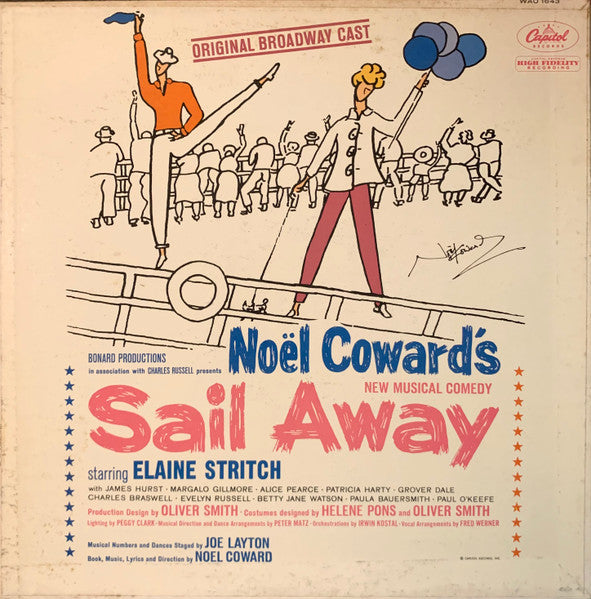 Noël Coward - Elaine Stritch : Sail Away  (Original Broadway Cast) (LP, Album, Mono, Gat)